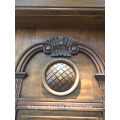 Radio de puerta de madera puerta de entrada de hierro puerta principal diseño de doble puerta